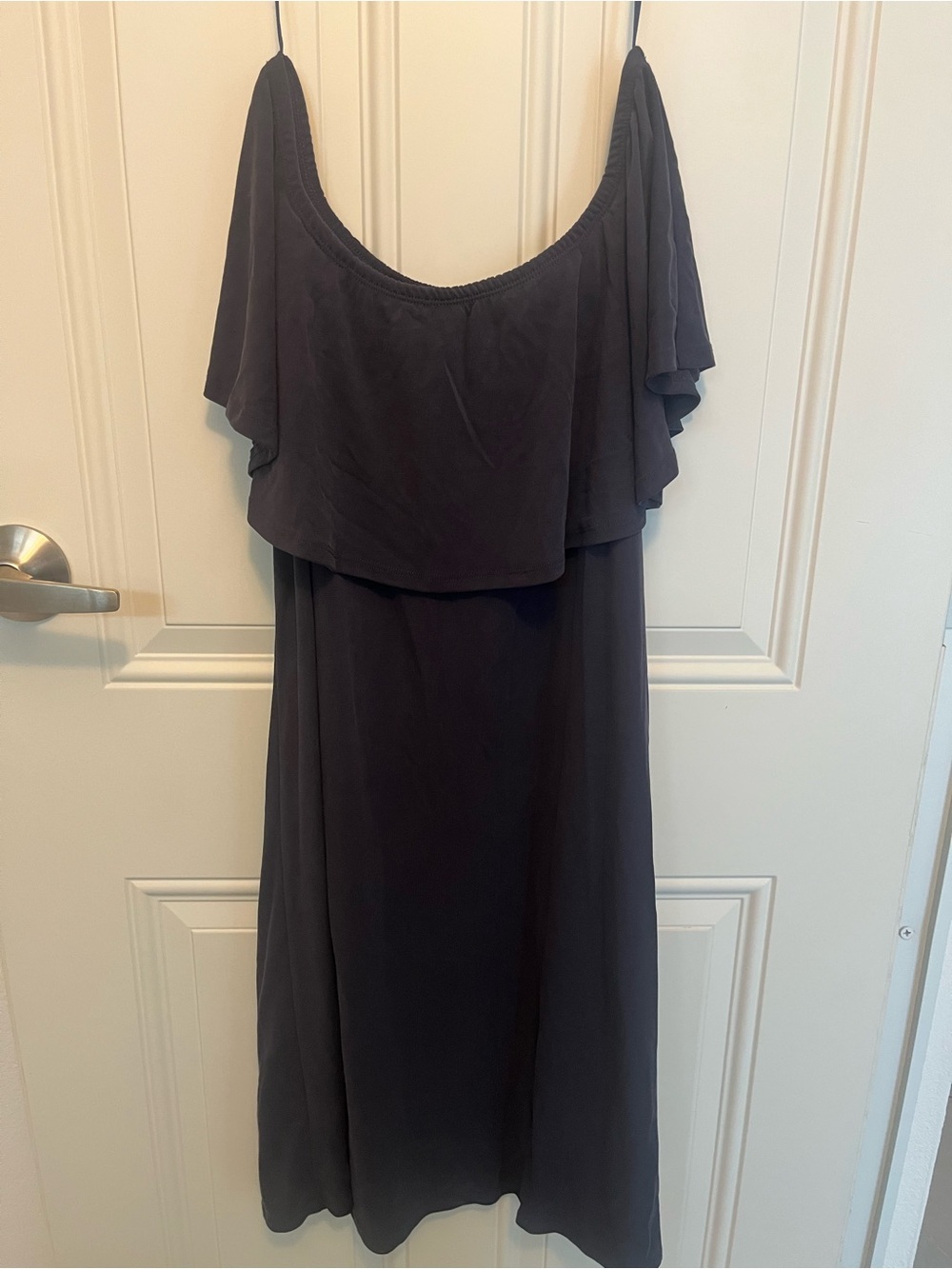 HYFVE Off-Shoulder Maxi Dress in Black